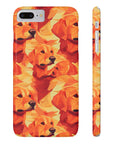 Golden Glamour Paws Slim Phone Cases