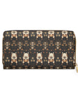 Nighttime Corgi Glow Stride Zipper Wallet