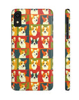 Corgi Chic Popart Pup Slim Phone Cases