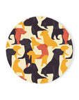 Modern Charm Labrador Chic Cork Back Coaster