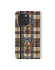 Pawsome Rottweiler Royalty Plaid Flip Cases