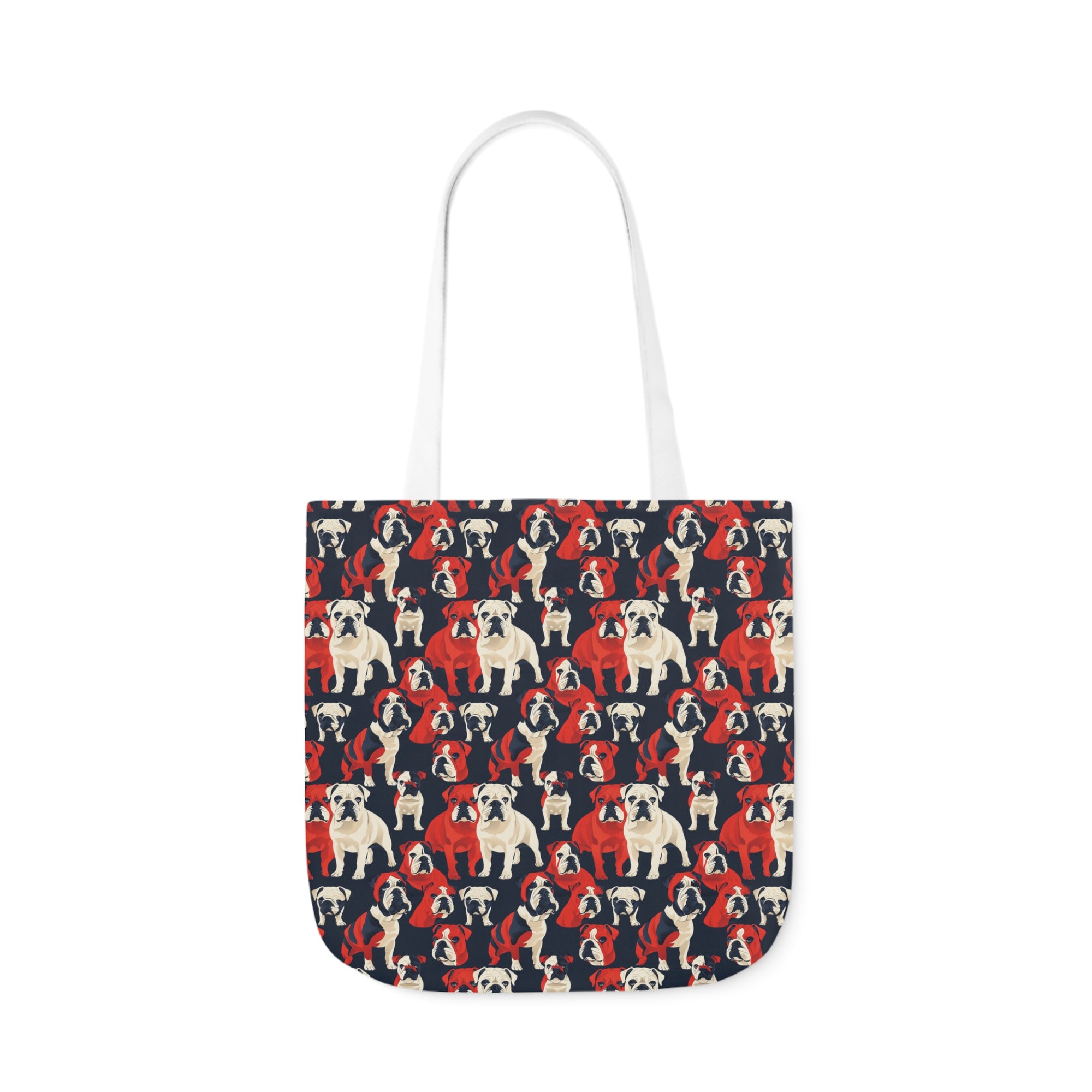 Bulldoggy Bliss Chomper Canvas Tote Bag