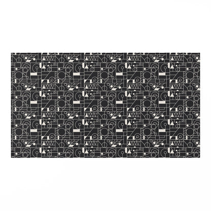 Monochrome Mosaic: Geometric Dornier Rug