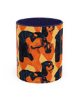 Rottweiler Chic Pawsitivity Accent Coffee Mug