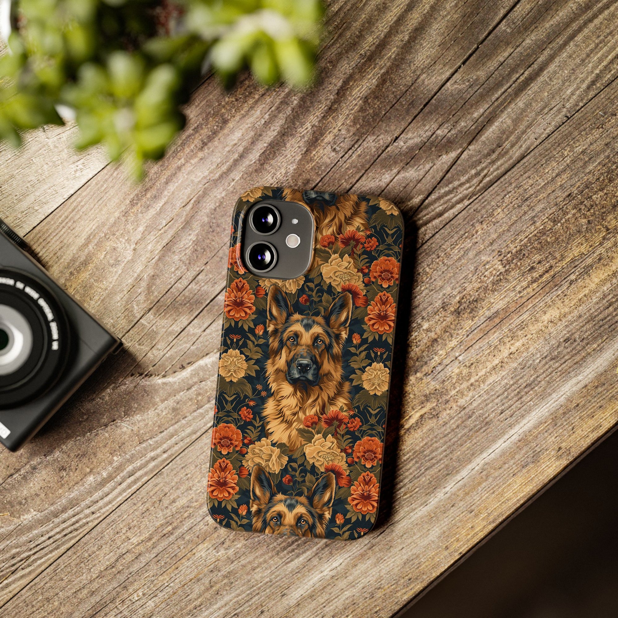 WhimsiWooly Shepherd Spritz Slim Phone Cases