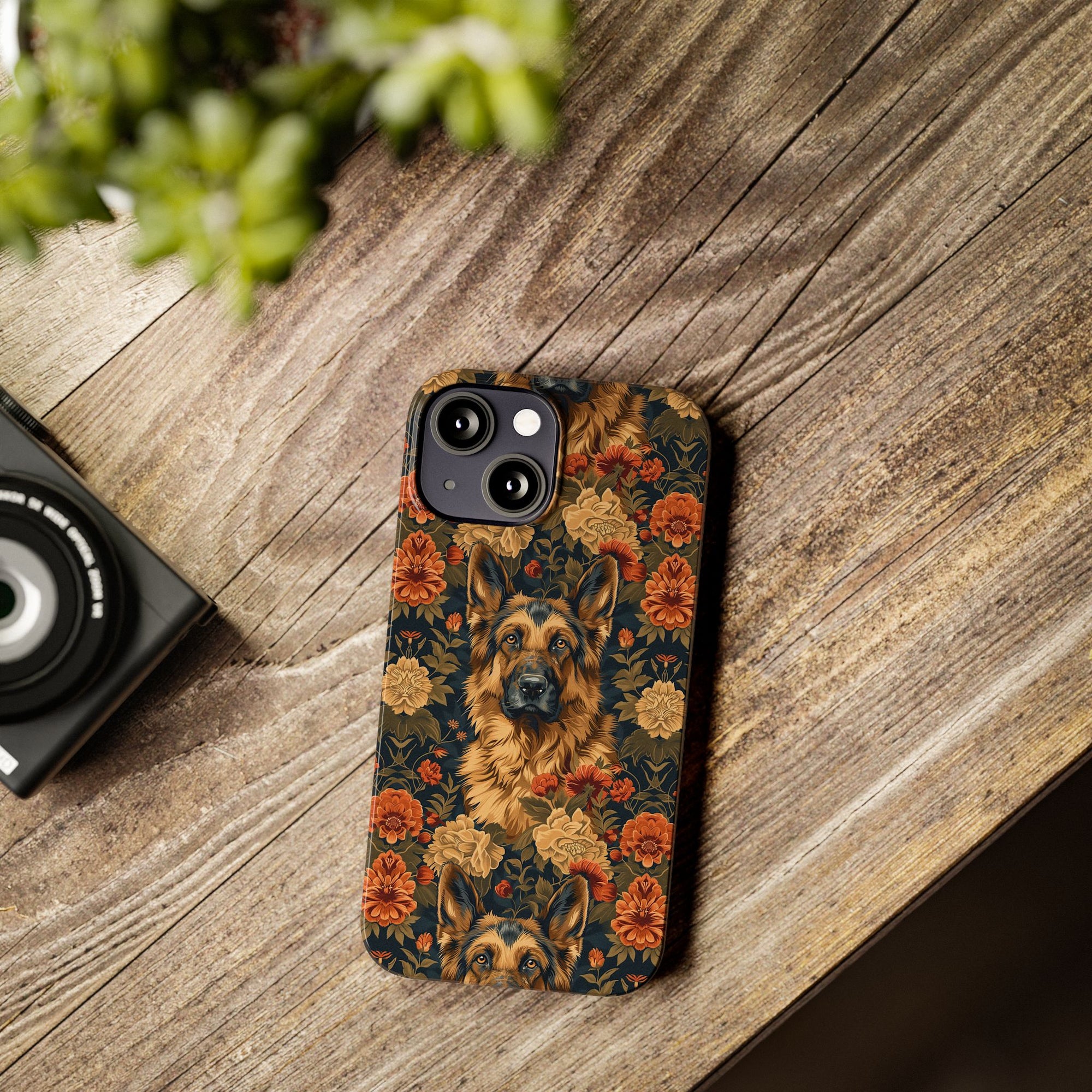 WhimsiWooly Shepherd Spritz Slim Phone Cases