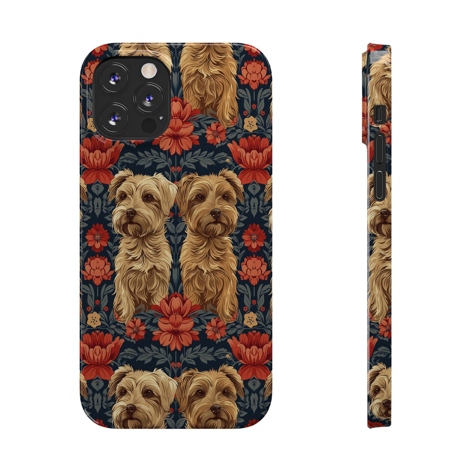 Yorkie Charm Twins Slim Phone Cases