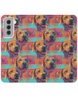 Rustic Charm Labrador Chic Flip Cases