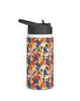 Bloom Pup Frenchietastic Splatter Stainless Steel Water Bottle