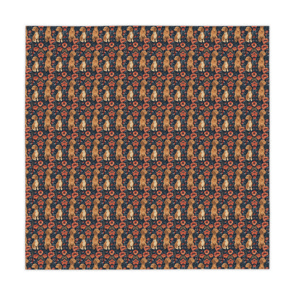 Floral Pawsome Dachsund Delight Tablecloth