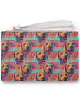 Rustic Charm Labrador Chic Clutch Bag