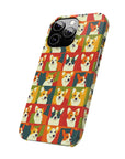 Corgi Chic Popart Pup Slim Phone Cases