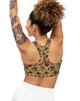 Autumnal German Shepherd Glamour Seamless Sports Bra