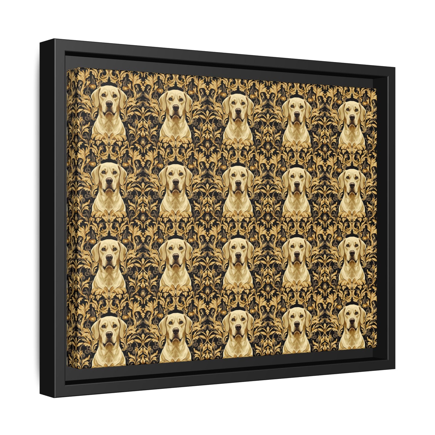 Royal Pawsitivity Labs Matte Canvas, Framed