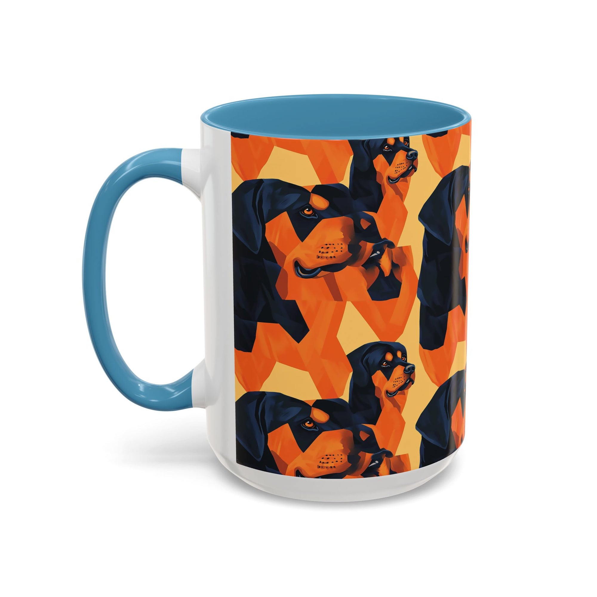 Rottweiler Chic Pawsitivity Accent Coffee Mug