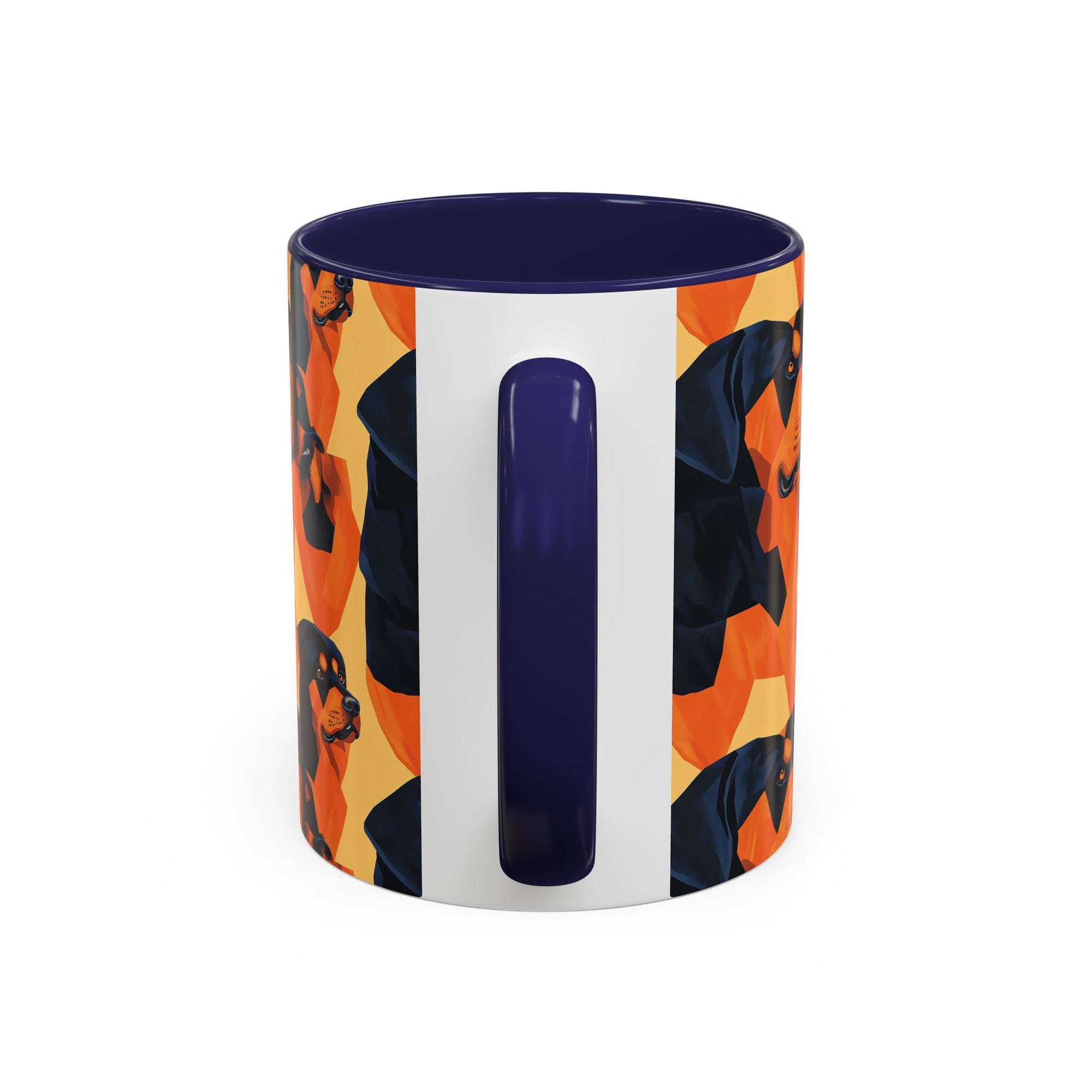 Rottweiler Chic Pawsitivity Accent Coffee Mug