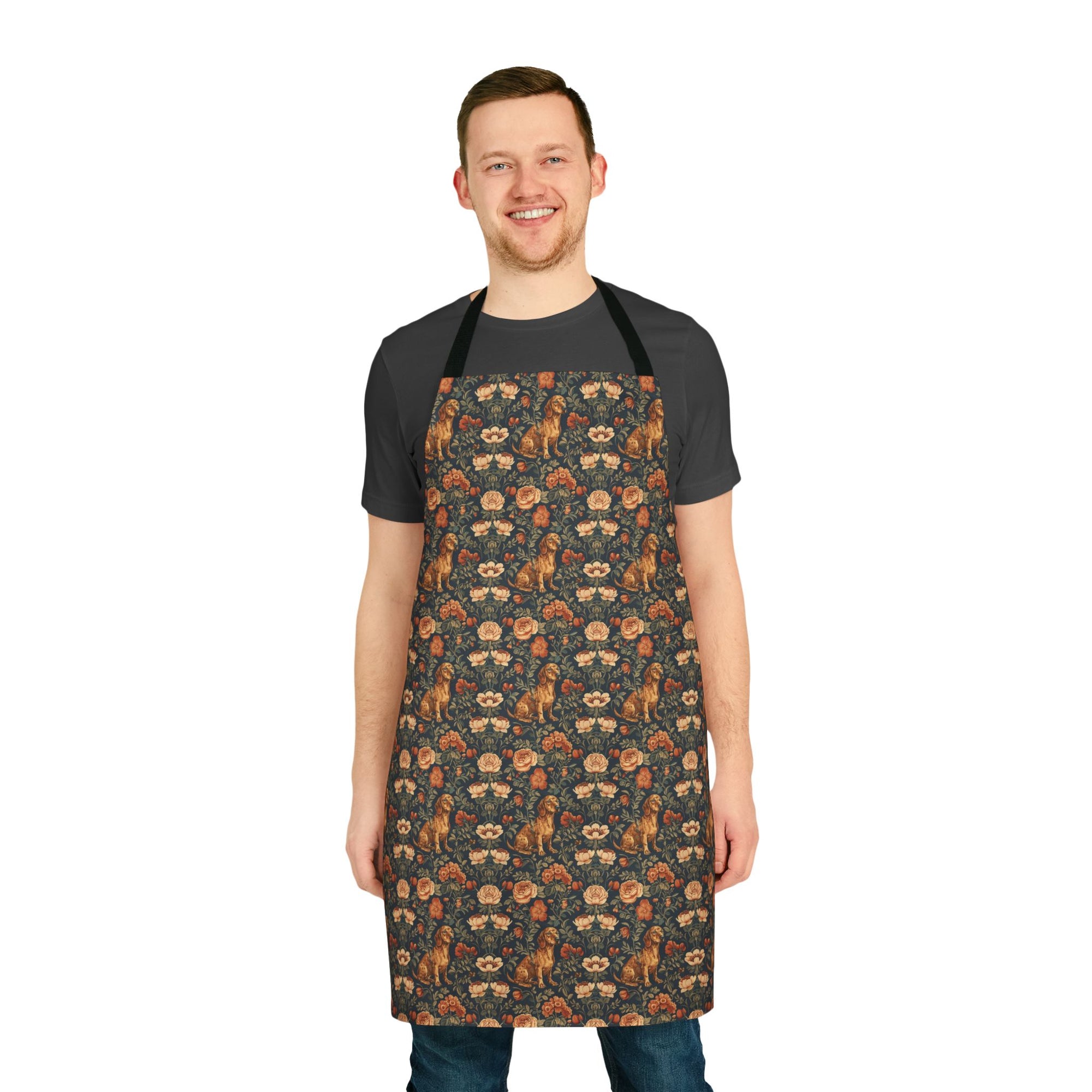 Dazzling Dachsund Blossoms &amp; Foliage Apron