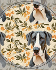 Majestic Great Dane Meadow Ceramic Coaster