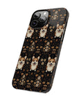 Nighttime Corgi Glow Stride Slim Phone Cases