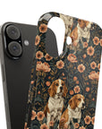 Beagle Blossom Bonanza Slim Phone Cases