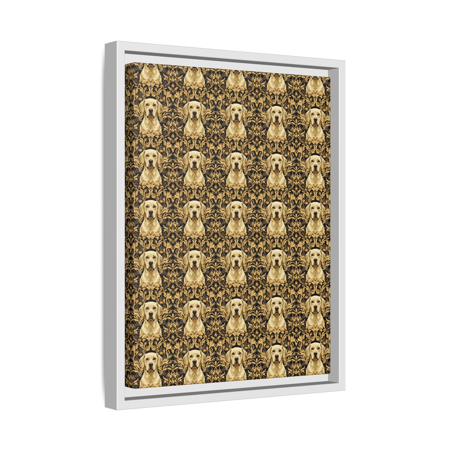 Royal Pawsitivity Labs Matte Canvas, Framed