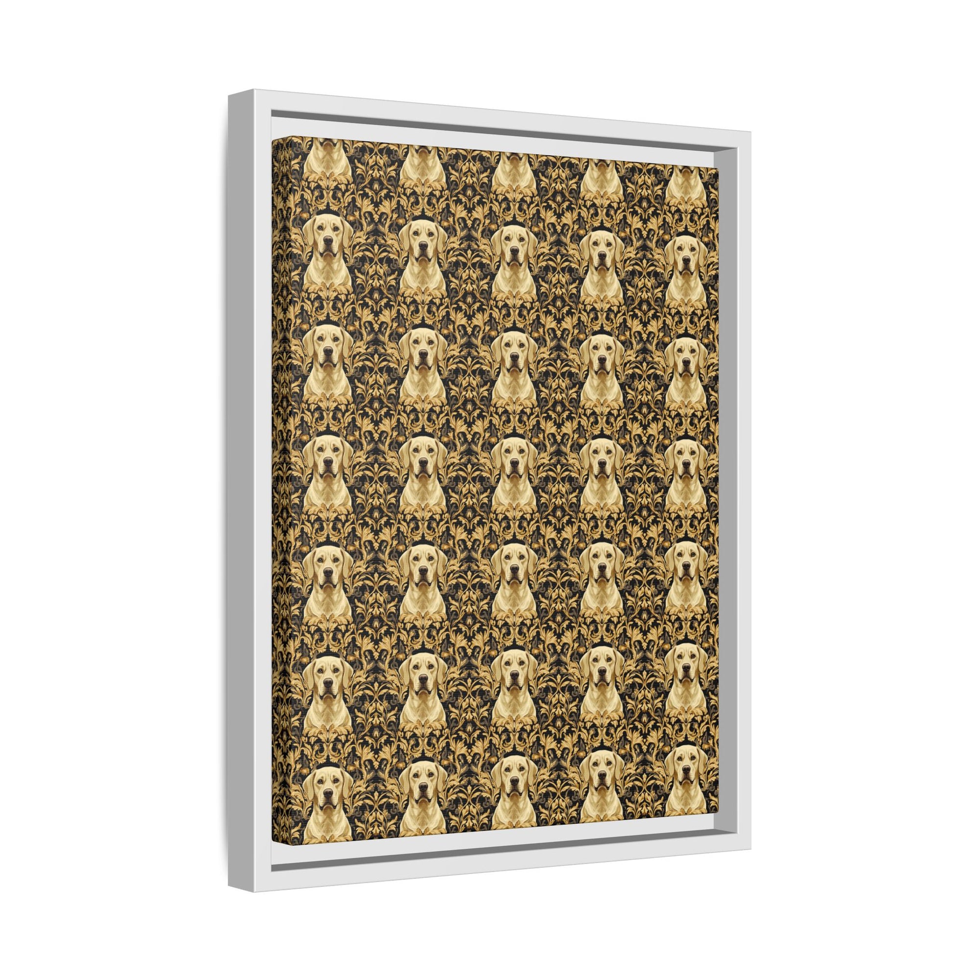 Royal Pawsitivity Labs Matte Canvas, Framed