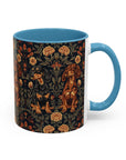 Dapper Dachshund Embroidery Elegance Accent Coffee Mug