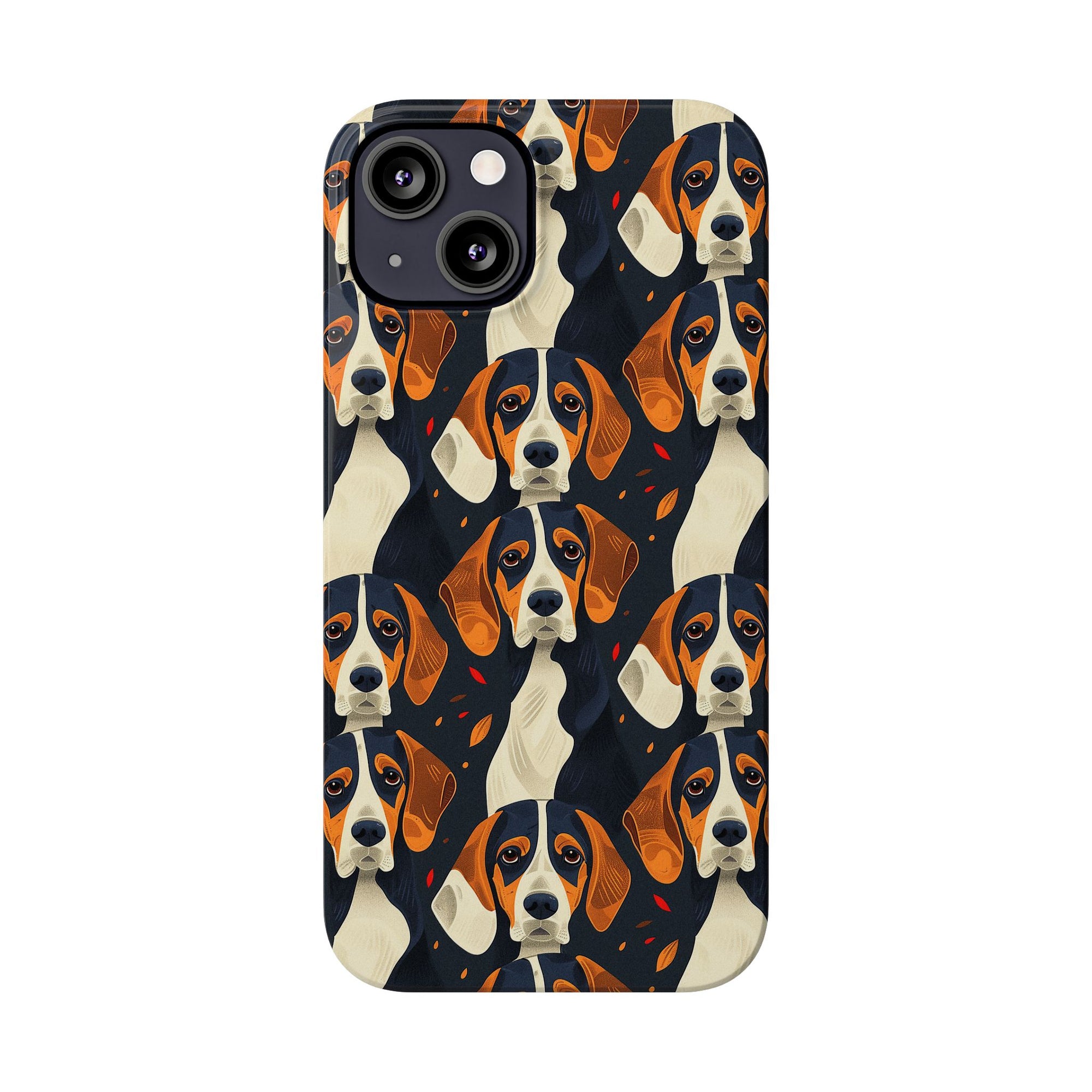 Beagle Glimmer Gaze Glamour Slim Phone Cases