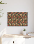 Blooming Pug Paradise Matte Canvas, Framed