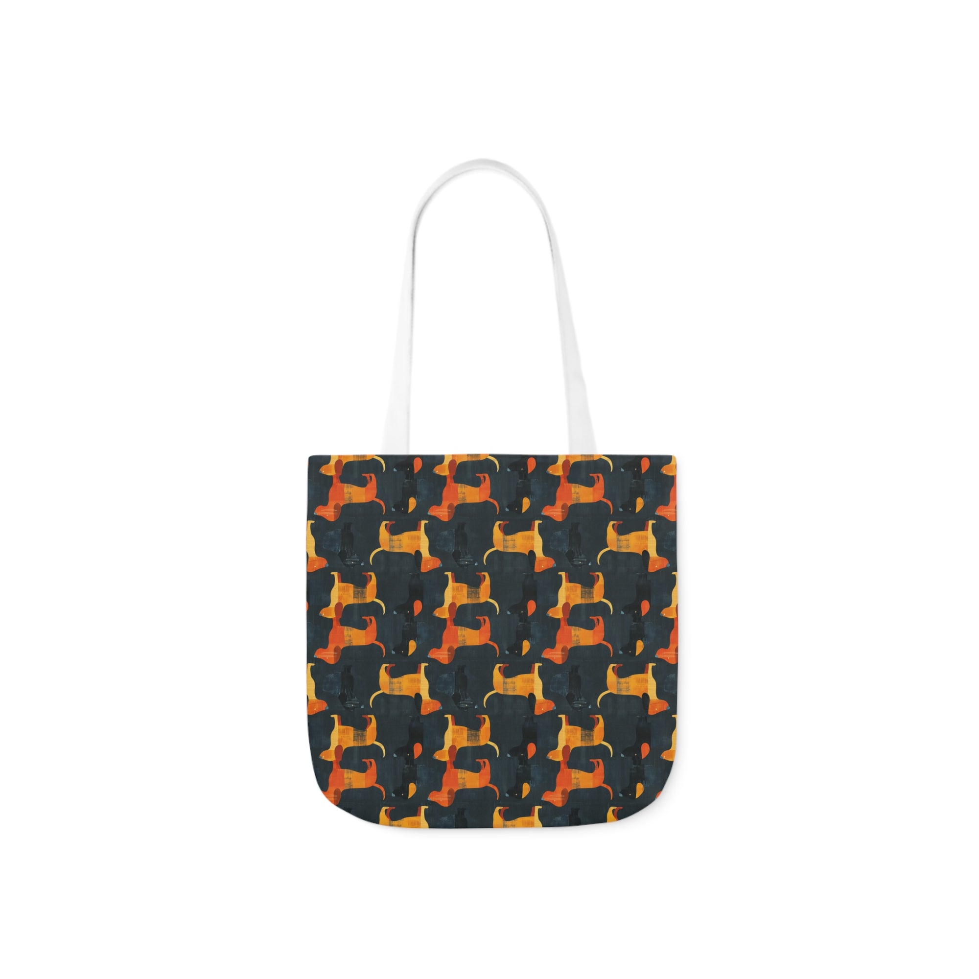 Dapper Dachshund Noir Glow Canvas Tote Bag