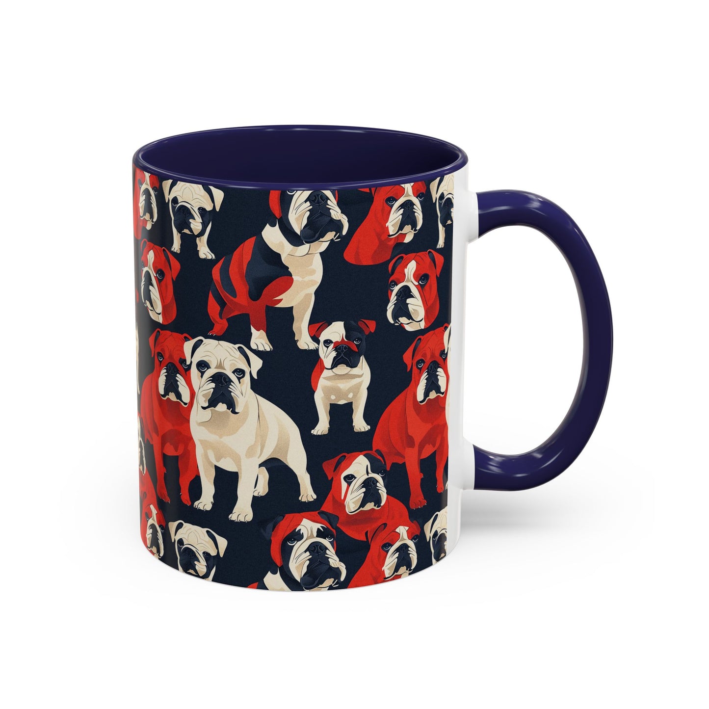 Bulldoggy Bliss Chomper Accent Coffee Mug