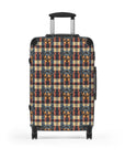 Pawsome Rottweiler Royalty Plaid Suitcase