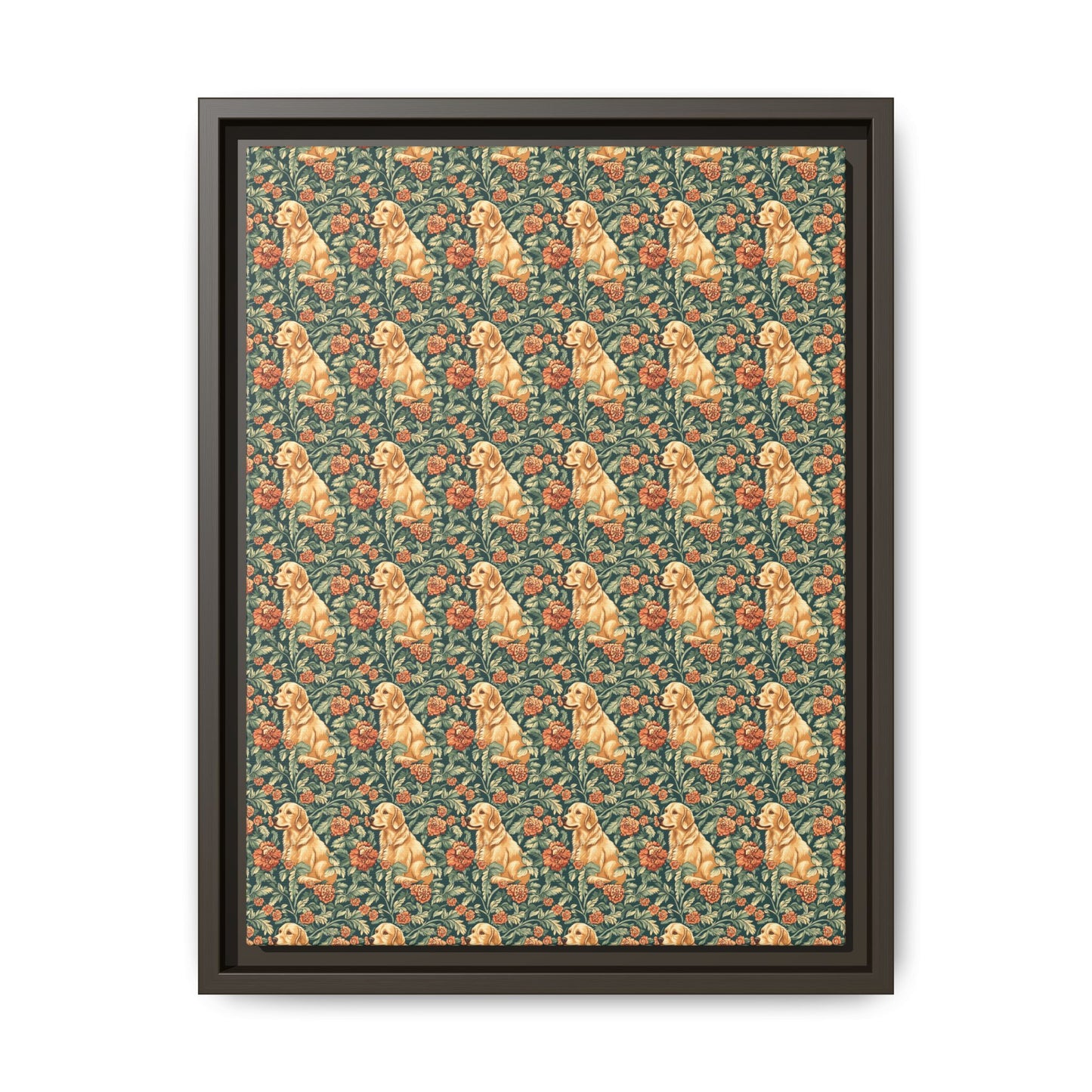 Blooming Goldie Glam Matte Canvas, Framed