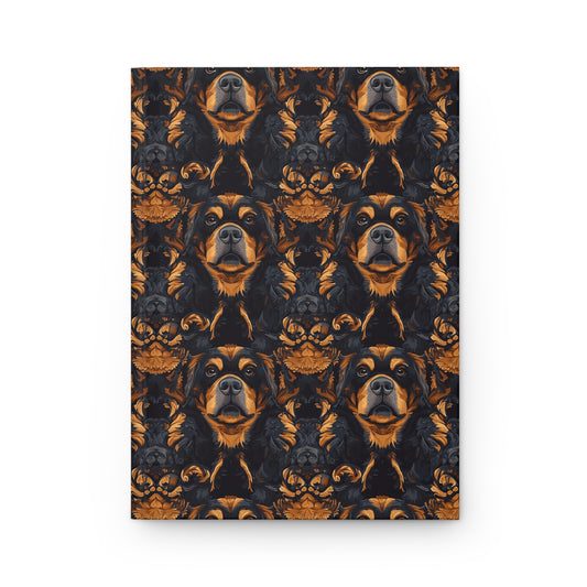 Modern Rottweiler Royalty Hardcover Journal Matte