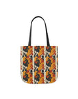 Chic Frenchie Charm Canvas Tote Bag