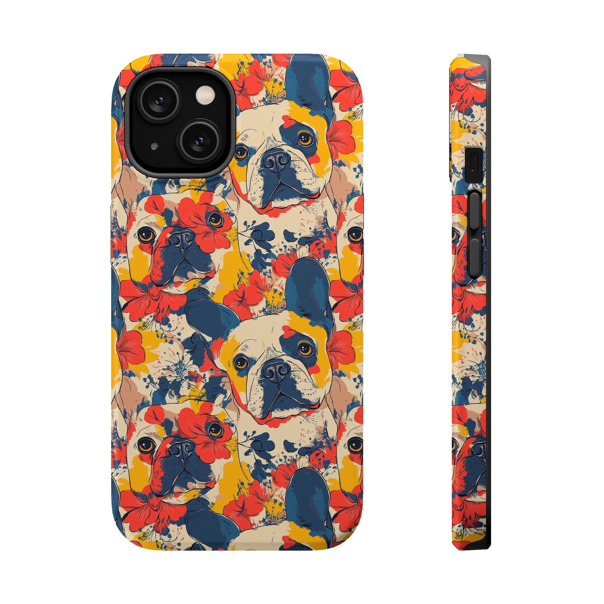 Bloom Pup Frenchietastic Splatter Magnetic Tough Cases