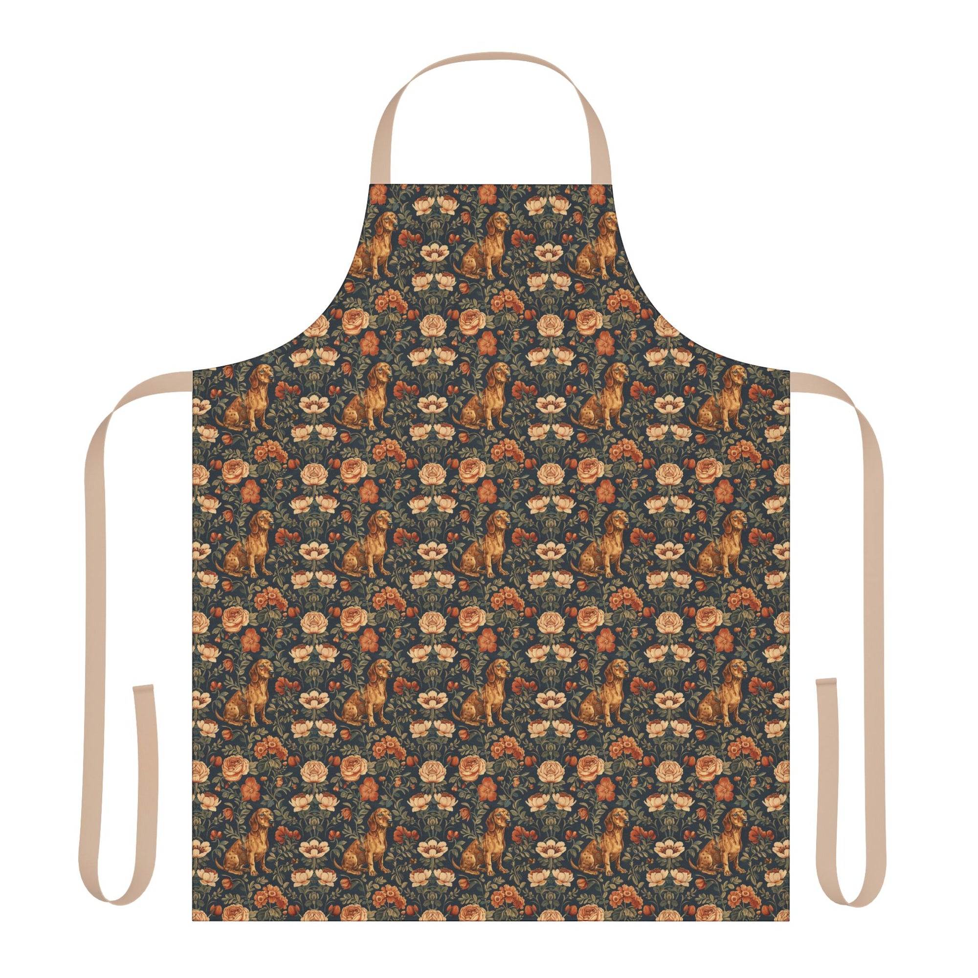 Dazzling Dachsund Blossoms &amp; Foliage Apron