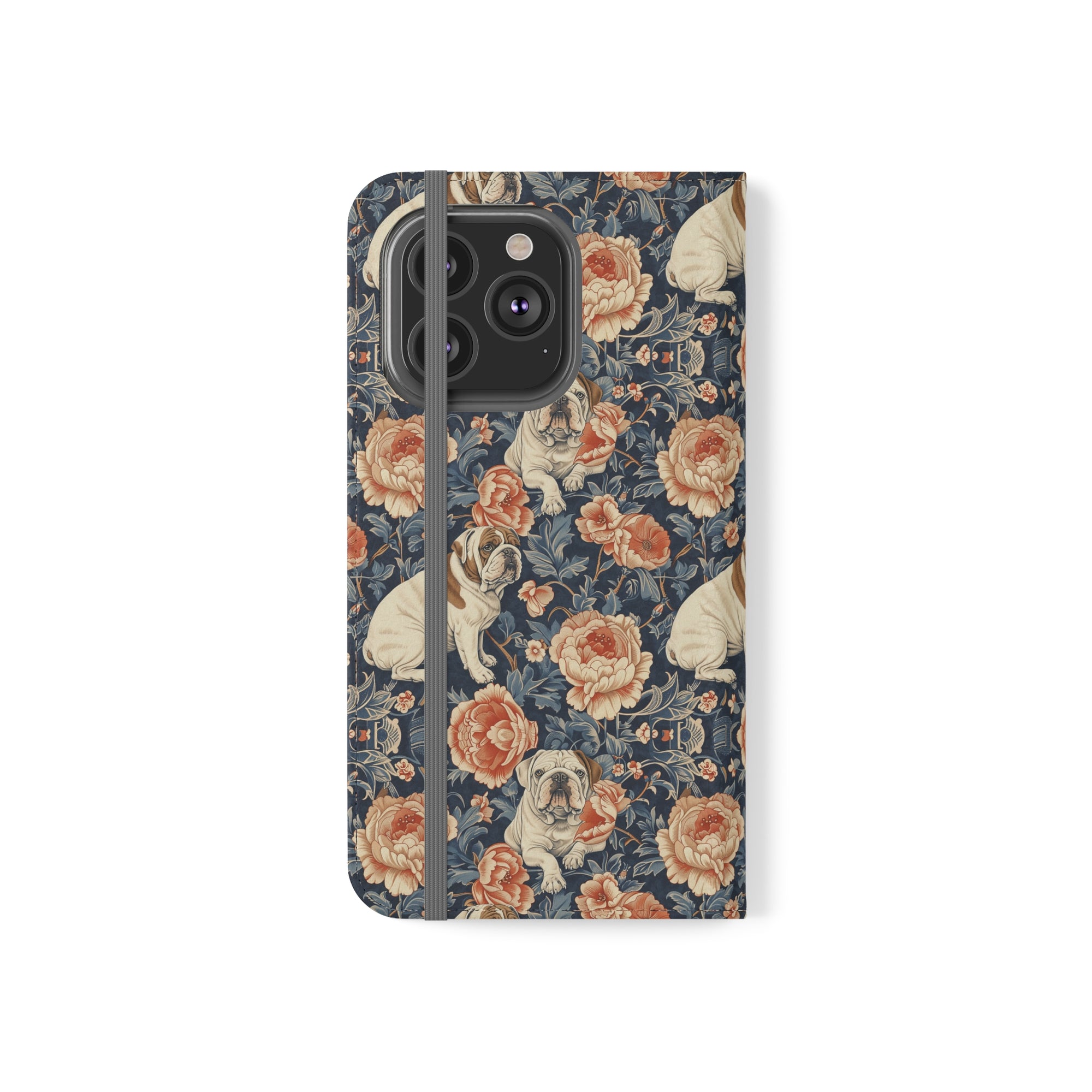 Blooming Bulldog Beauty Flip Cases