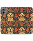 Golden Pawsatronic Tapestry Flip Cases