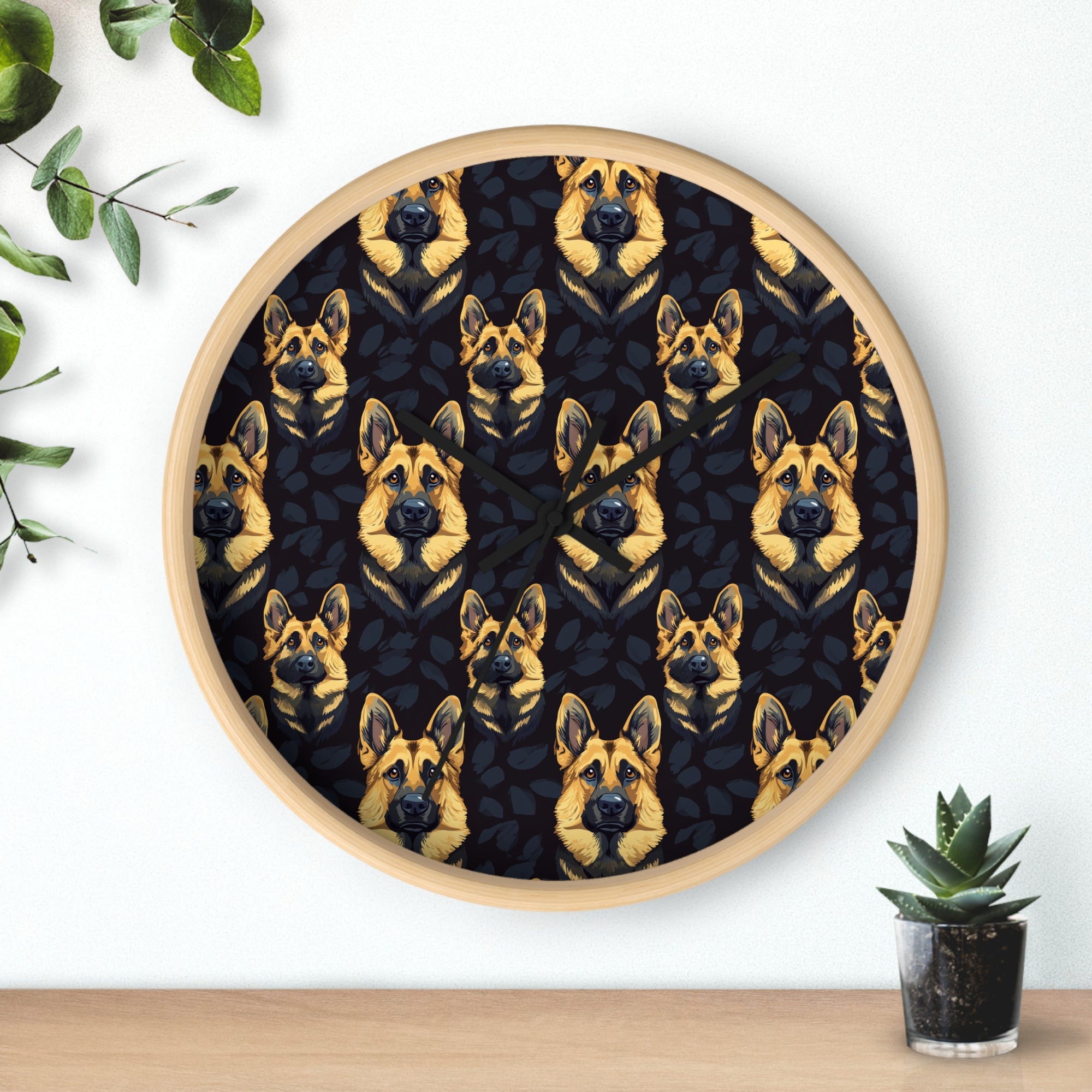 Majestic Hound Couture: German Shepherd LuxeBlend Wall Clock