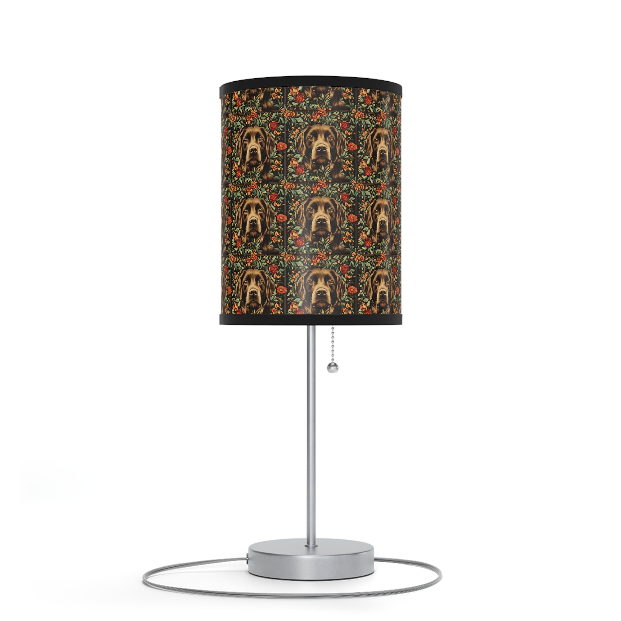 Labrador Lush Pooch Tapestry Lamp on a Stand