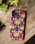 Glitchy Bulldog Blitz Slim Phone Cases