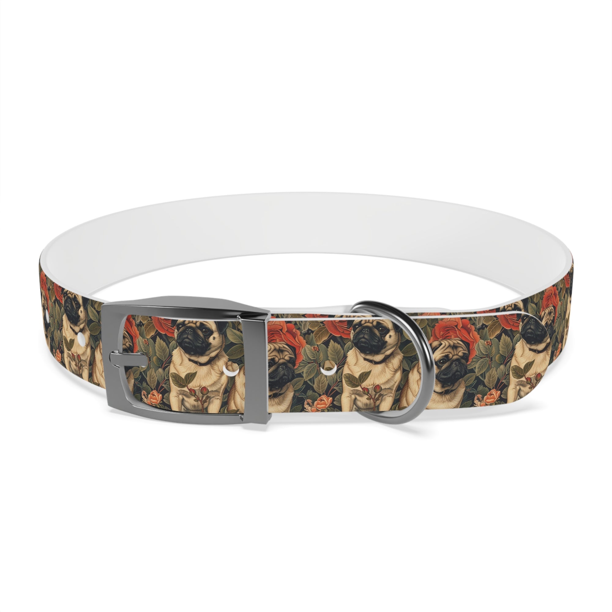 Blooming Pug Paradise Dog Collar