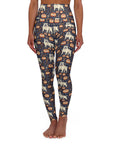 Bulldog Blossom Bonanza High Waisted Yoga Leggings