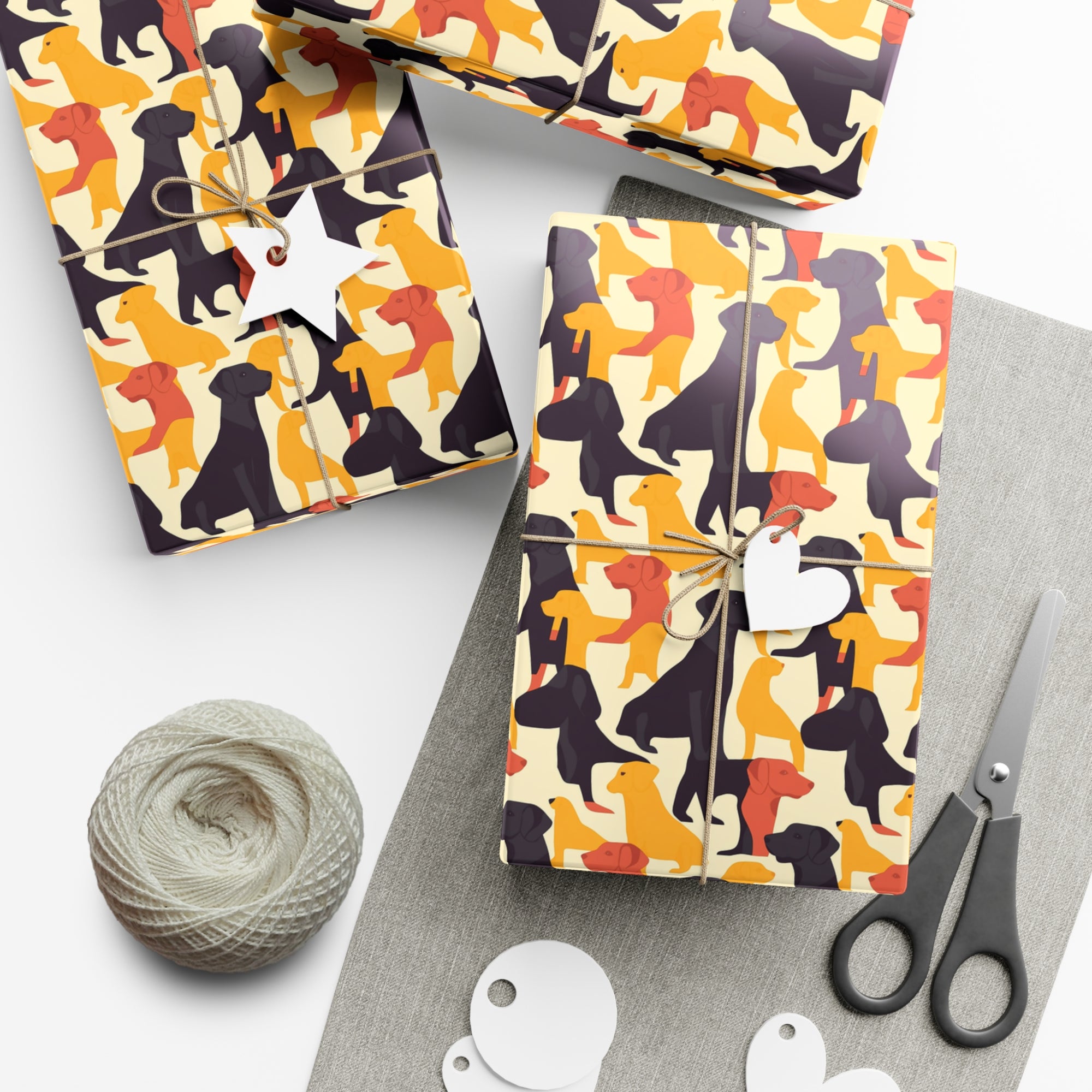 Modern Charm Labrador Chic Gift Wrap Papers