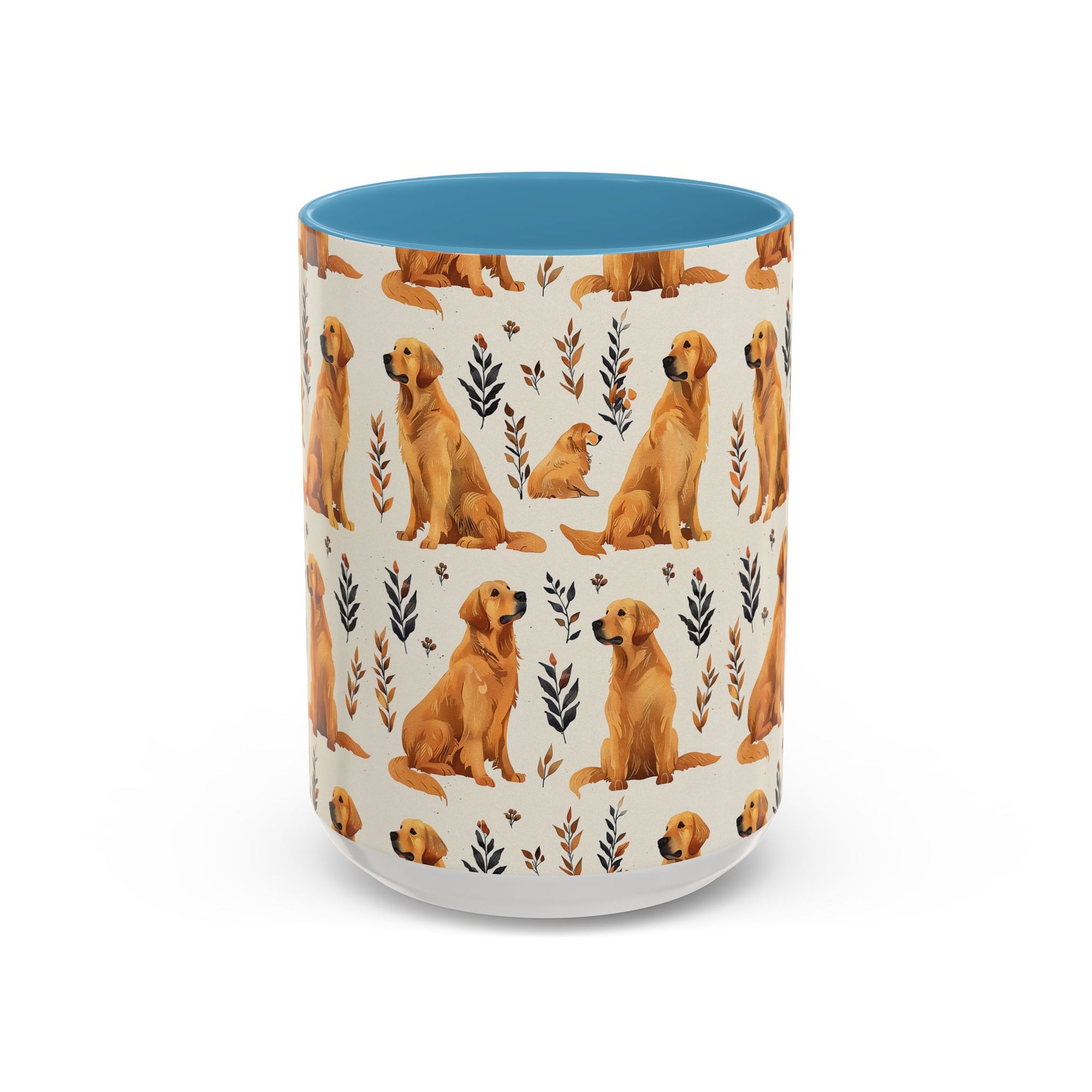 Golden Glamour Paws - Luxe Licks for Regal Retrievers Accent Coffee Mug