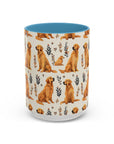 Golden Glamour Paws - Luxe Licks for Regal Retrievers Accent Coffee Mug