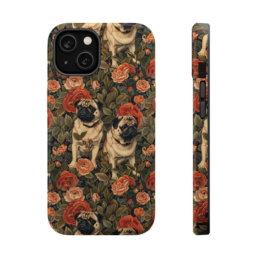 Blooming Pug Paradise Magnetic Tough Cases