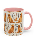 Golden Glamour Paws - Luxe Licks for Regal Retrievers Accent Coffee Mug