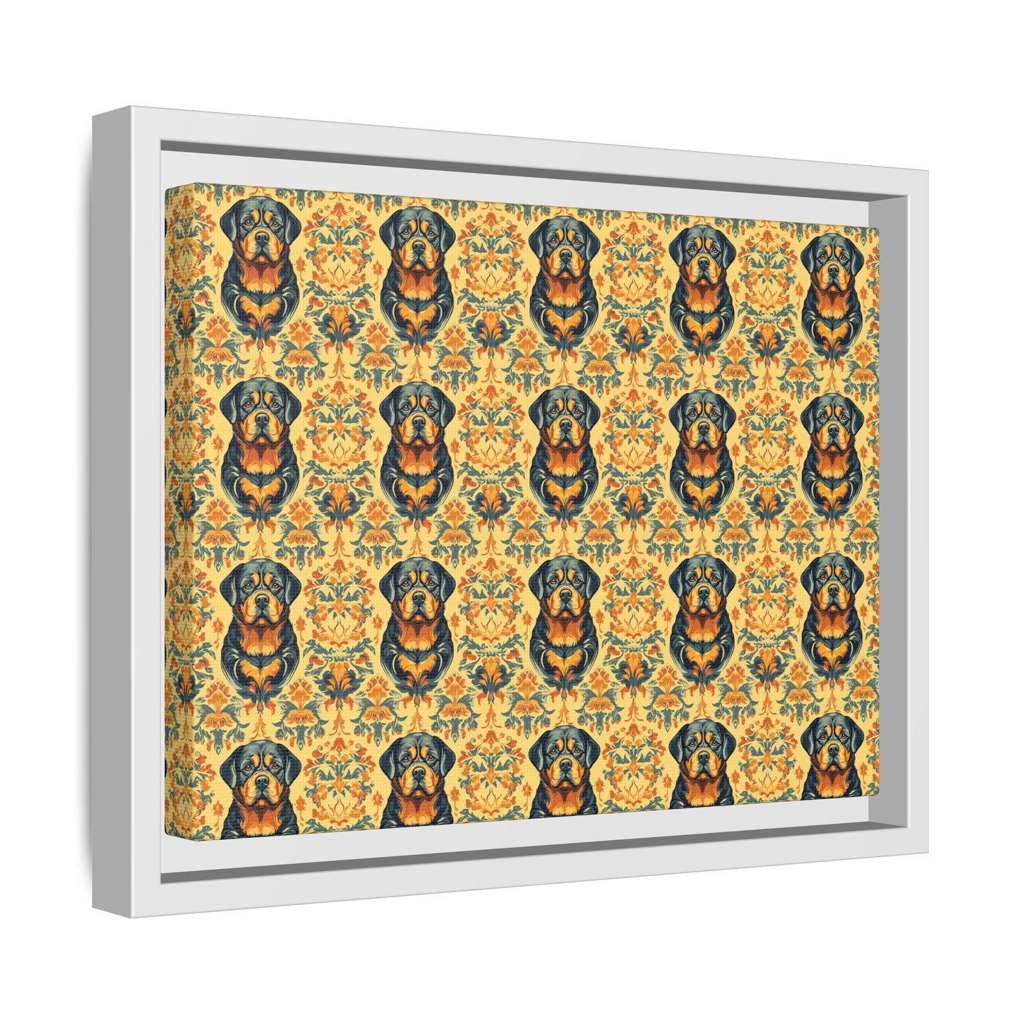 Royal Rottie Regalia Matte Canvas, Framed